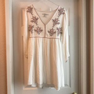 F21 Baby Doll embroidered dress